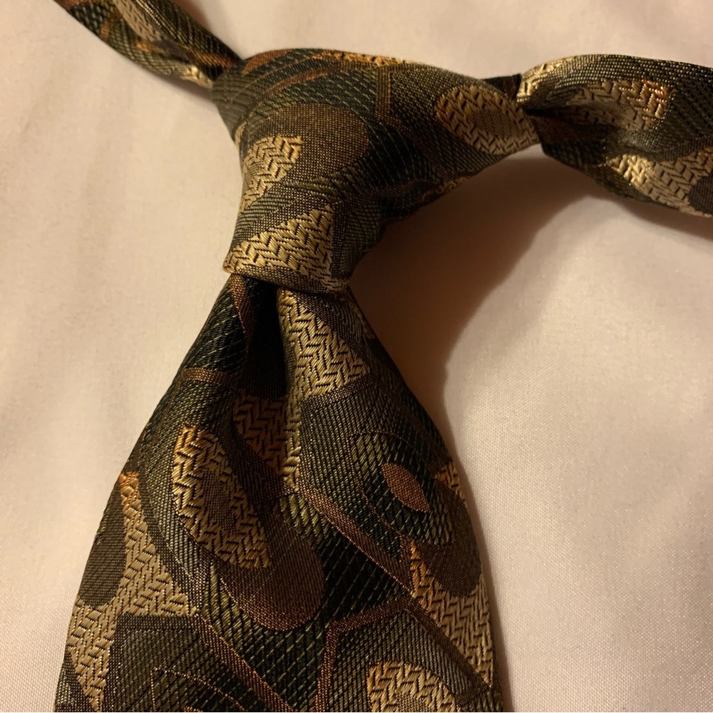 Bachrach Men's Necktie In Geo Pattern Multi-Color - image 1